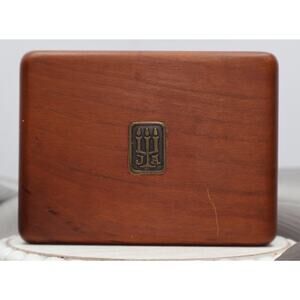 Retired James Avery Wooden Box 80.65G / 3.3*2.5
